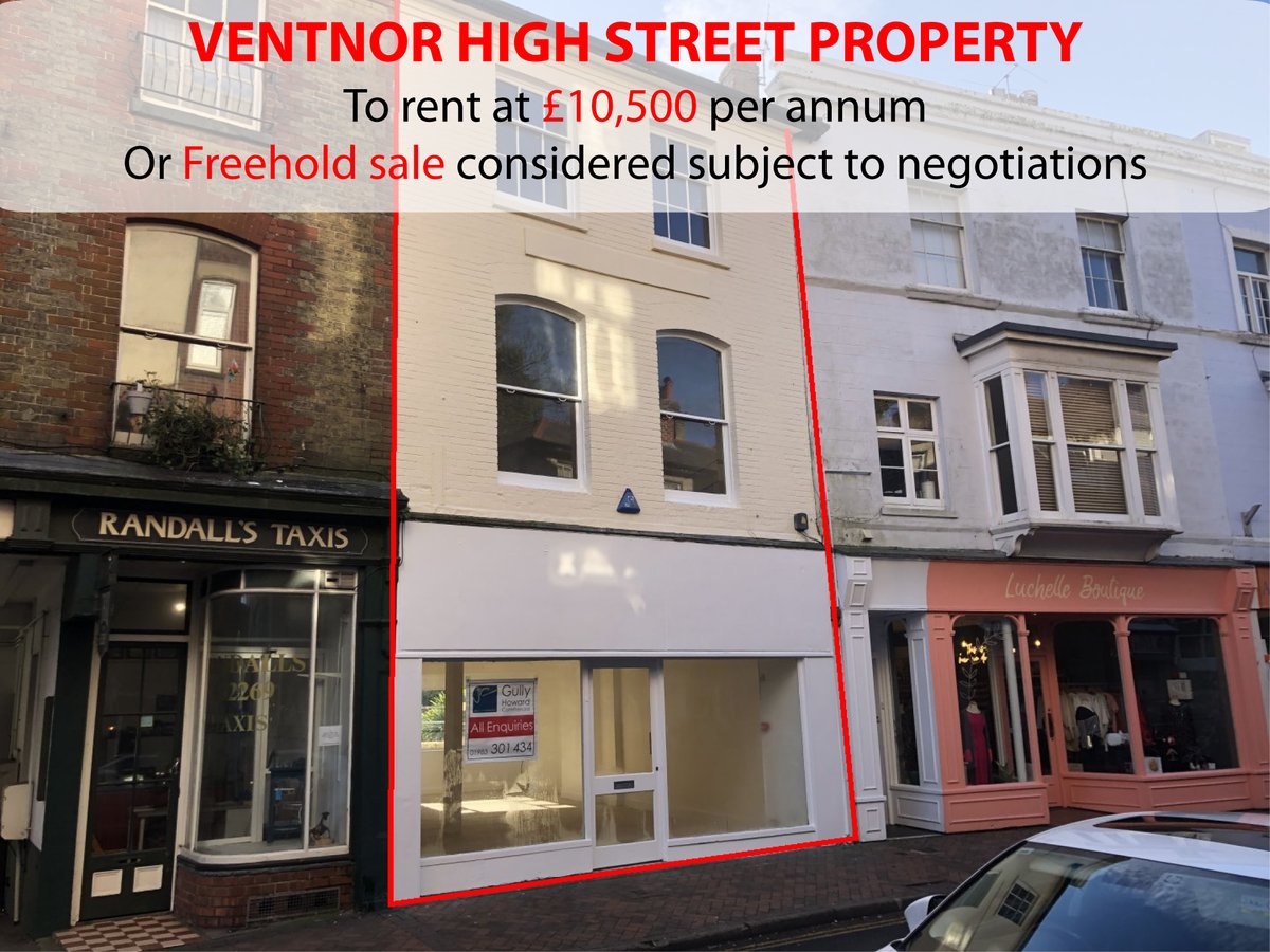 VENTNOR PROPERTY OFFERED

Rent or sale options considered

📞 (01983) 301 434
📨 mwilliams@gullyhoward.com
🔗gullyhowardcommercial.com

#gullyhoward #gullyhowardcommercial #isleofwight #commercialpropertyforsale #isle #of #wight #shop #highstreet #high #street #Ventnor