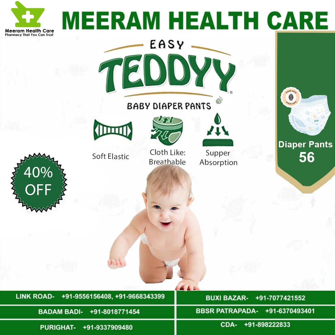 Buy TEDDYY Baby Diapers Pants Easy Medium 68 Count (Pack of 2) Online at  Low Prices in India - Amazon.in