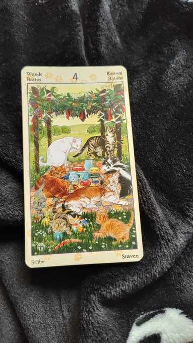 30 травня ваша #картадня у #таро це 4 жезлів! Сьогодні легкий та приємний день. Дружня та легка атмосфера<a href="/tag/%D0%BA%D0%B0%D1%80%D1%82%D0%B0%D0%B4%D0%BD%D1%8F"class="tags">#картадня</a><a href="/tag/%D1%82%D0%B0%D1%80%D0%BE"class="tags">#таро</a>