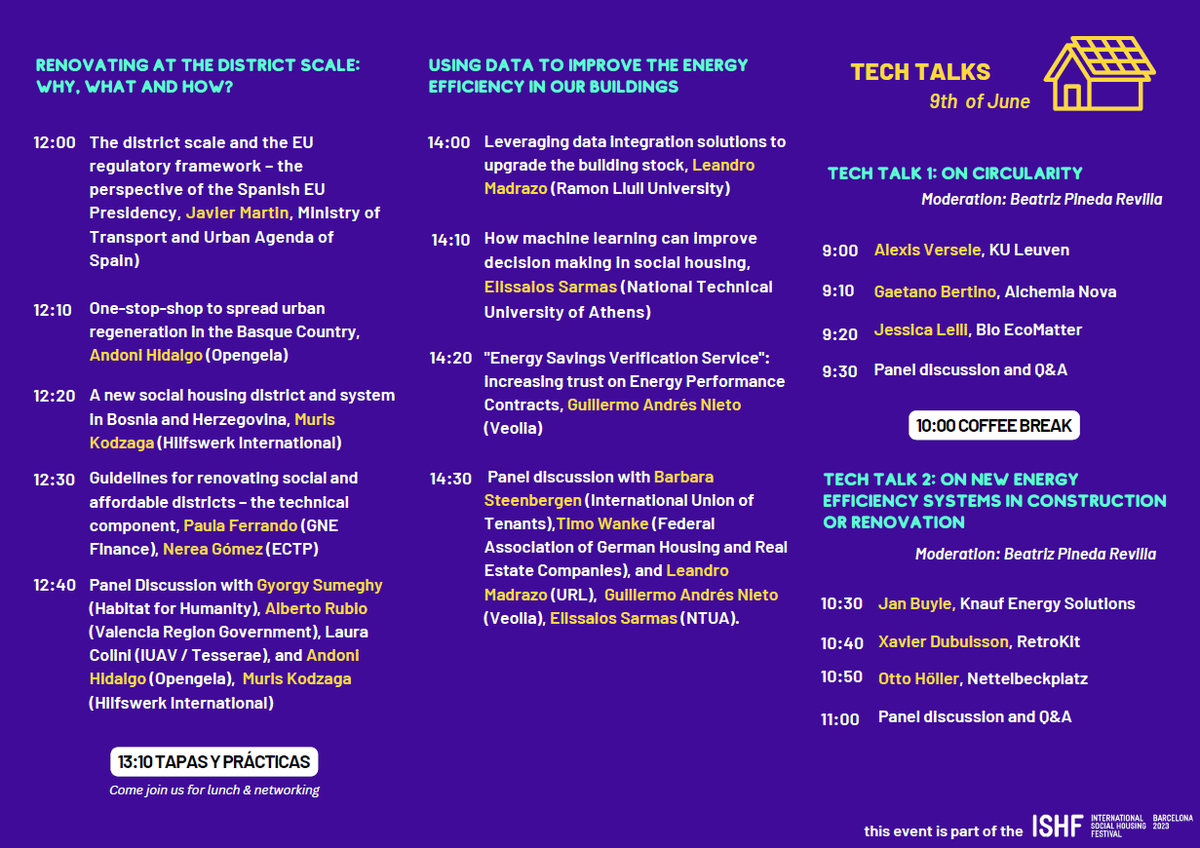 AHI_Programme's tweet image. #AffordableHousingInitiative Tech Camp will be held next week
After the official opening led by @HousingEurope and @ECTPSecretariat, we will start with: DEMONSTRATING THE RENOVATION WAVE IN THE AFFORDABLE HOUSING SECTOR
@EU_Commission @drOp_HorizonEU @prolight_EU @SUPERi_project