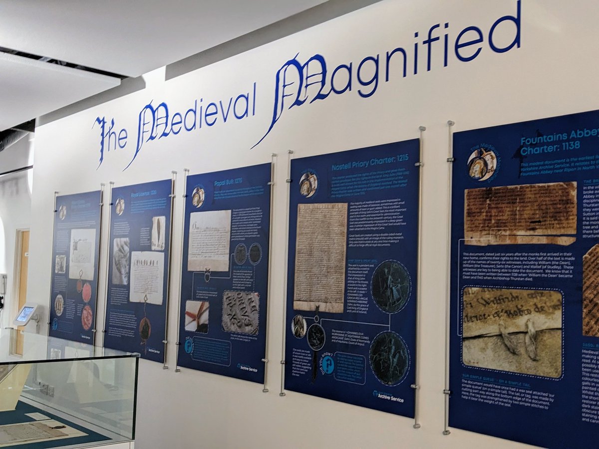 wyorksarchives's tweet photo. Our new exhibition is open at the West Yorkshire History Centre! Pop in to see The Medieval Magnified today between 10am and 4pm (WF1 1JG) https://t.co/3vevPq2lMh