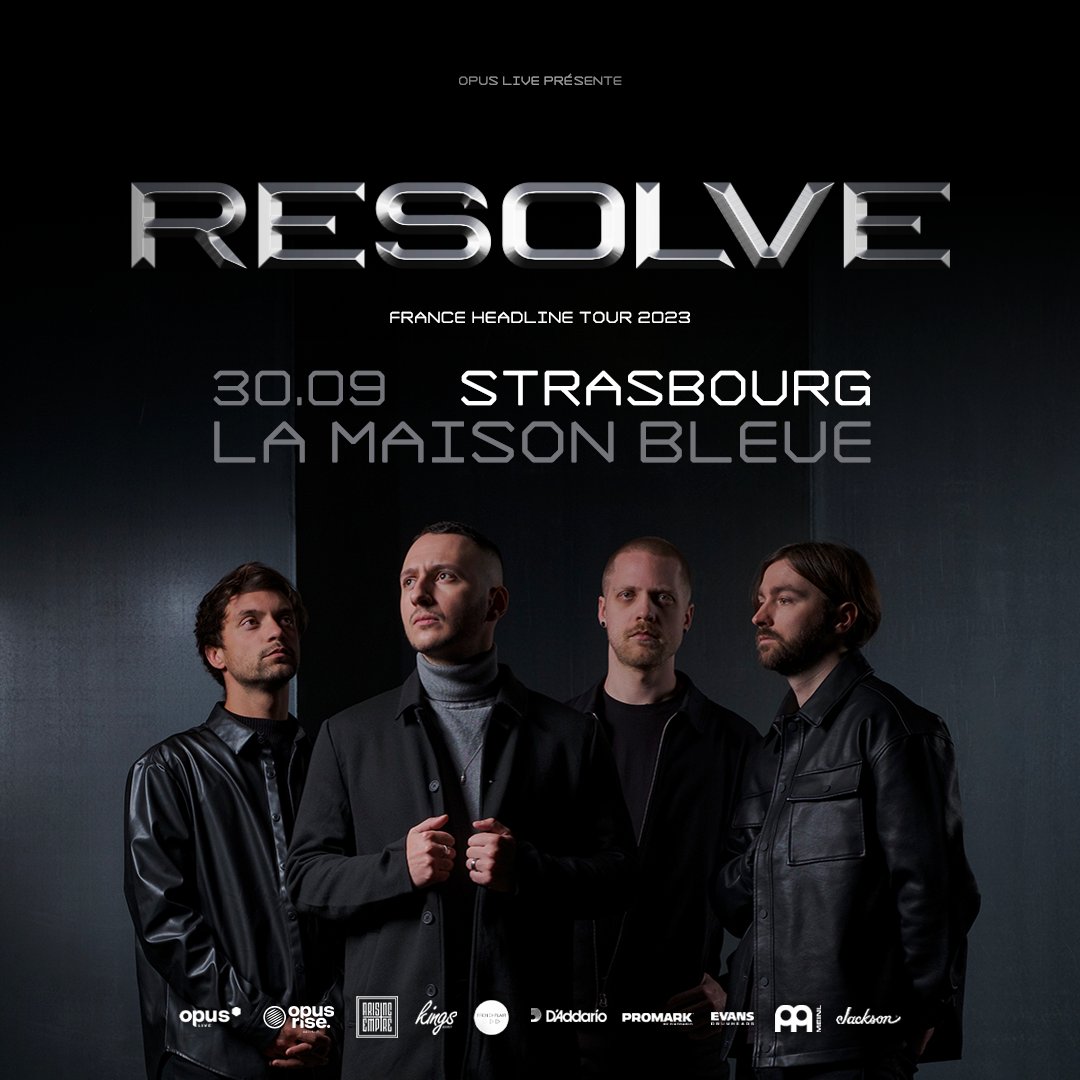 🚨 Resolve est de retour en tête d’affiche en France cet automne et sera à #Strasbourg La Maison Bleue le 30 Septembre prochain !
🎫 𝐎𝐮𝐯𝐞𝐫𝐭𝐮𝐫𝐞 𝐝𝐞 𝐥𝐚 𝐛𝐢𝐥𝐥𝐞𝐭𝐭𝐞𝐫𝐢𝐞 : 𝐌𝐞𝐫𝐜𝐫𝐞𝐝𝐢 𝟑𝟏 𝐦𝐚𝐢 𝐚̀ 𝟏𝟏𝐡 -> billetterie.lamaisonbleue-stbg.com

<a href="/resolveoff/">Resolve</a> <a href="/OpusLiveProd/">Opus Live</a>