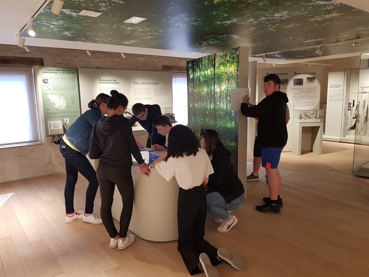 Les lauréats de Haute-Saône du #CNRD 2023 en vadrouille ! Les 3 premiers 3PM sont à  St Pierre Fourier #SPFgray ! Episode 4 : #musée de la Résistance de l'Aube avec ateliers pédagogiques