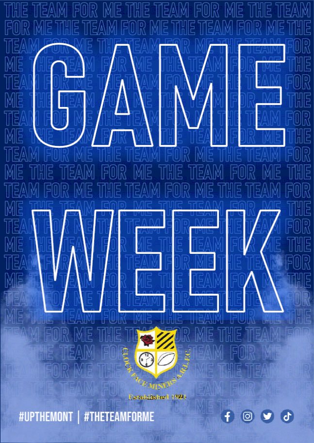 𝙂𝘼𝙈𝙀 𝙒𝙀𝙀𝙆 🔵⚪ 
brought to you by KGR Electrical Contractors

Back in action &amp; Back on the road, as we take the trip down the M6 to St Helens.

Who will be joining us #CowshedArmy? 🐮

#UpTheMont | #TheTeamForMe