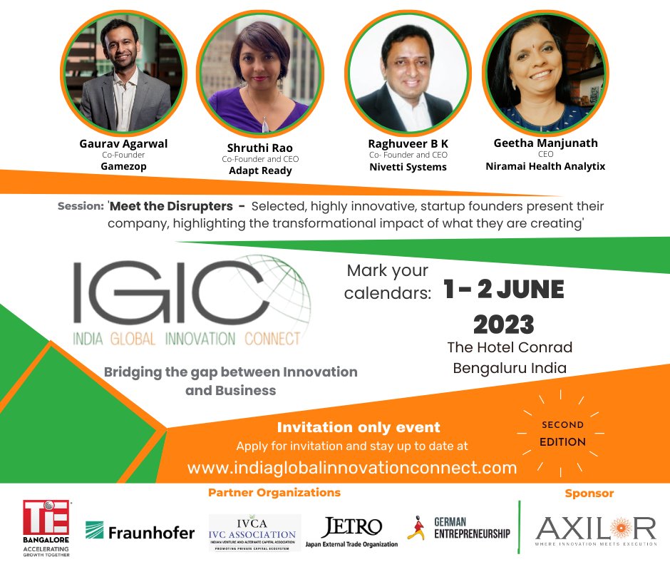Meet CEO <a href="/shruthinrao/">Shruthi Rao</a> at the IGIC #conference this week in Bangalore, IN, on June 1-2. Stop by to hear her on the panel “Striving for #leadership in the #fintech sector" and learn about opportunities in the #InsuranceIndustry