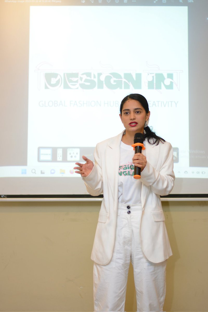 designinglobal's tweet photo. Design In Global aims to challenge power dynamics in the creative industry, promoting equity, sustainability, and social responsibility. They organize webinars at universities, starting with BUFT on "Creative Impact on Sustainable Fashion.#Environment #DesignInGlobal #SupplyChain https://t.co/iA7DmjV6DF