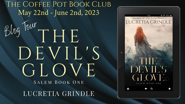 Welcome to Day 7 of our blog tour for
༻*·.The Devil's Glove.·*༺
by Lucretia Grindle!

Check out today's fab tour stops, sharing details of this immersive read!

thecoffeepotbookclub.blogspot.com/2023/04/blog-t…
#TheDevilsGlove #HistoricalFiction #WitchTrials #BlogTour