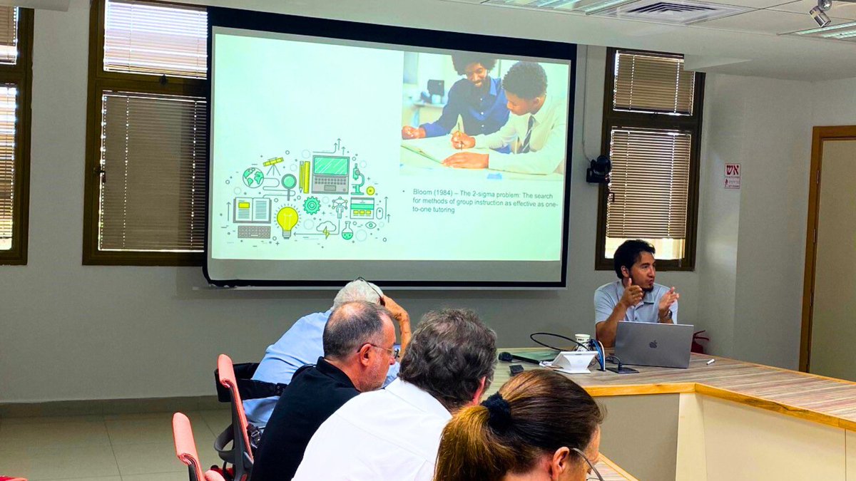Thanks to Prof. Zach Pardos @zpardos from UC Berkeley School of Education, for his interesting talk today on open-source adaptive tutoring system, at TAD’s #AI and #Education Community meeting @TelAvivUni. See more > did.li/936fT