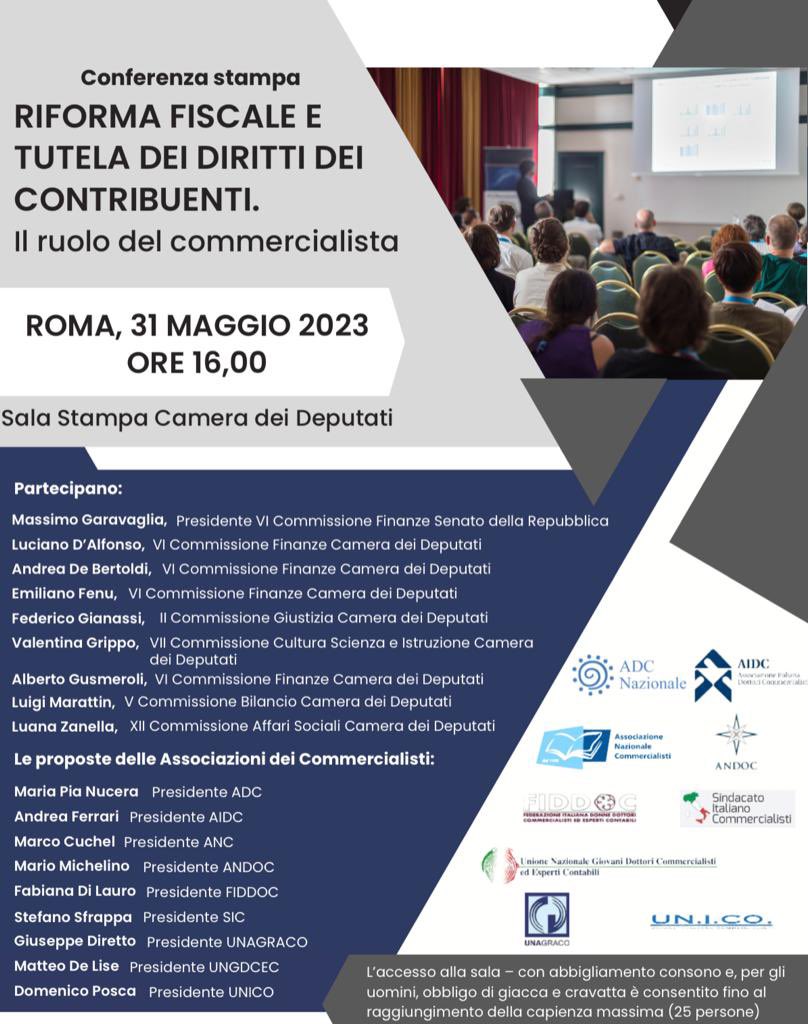 andoc_'s tweet photo. 🔴 Conferenza stampa “Riforma fiscale e tutela dei diritti dei contribuenti, il ruolo del commercialista”.

🗓️ Domani (Sala Stampa Camera dei Deputati, ore 16:00) le Associazioni dei #Commercialisti incontrano la politica.

👉🏻 Per #Andoc interverrà il presidente Mario Michelino https://t.co/5uv0UGwljs