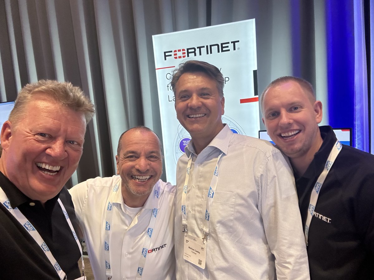 _securitybridge's tweet photo. Greetings from the International Conference on Internal Controls, Compliance and Risk Management! ⚖️
Our Sales Director Jaap had a fantastic time engaging with the @SAP and NO MONKEY teams, our partner @Fortinet and the friends from @Accenture!
#SAPSecurity #SAPConference https://t.co/tdgC8qsC9B