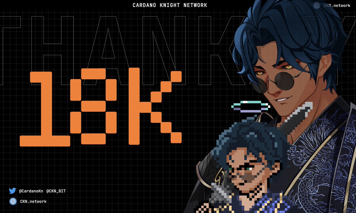 CKN_BIT's tweet image. Knights, thanks for your passion 

Congrats we hit the 18k milestone 

Anyway, dropping 5x Freemint spots 

Interact &amp;amp; Turn on 🔔🔔🔔🔔