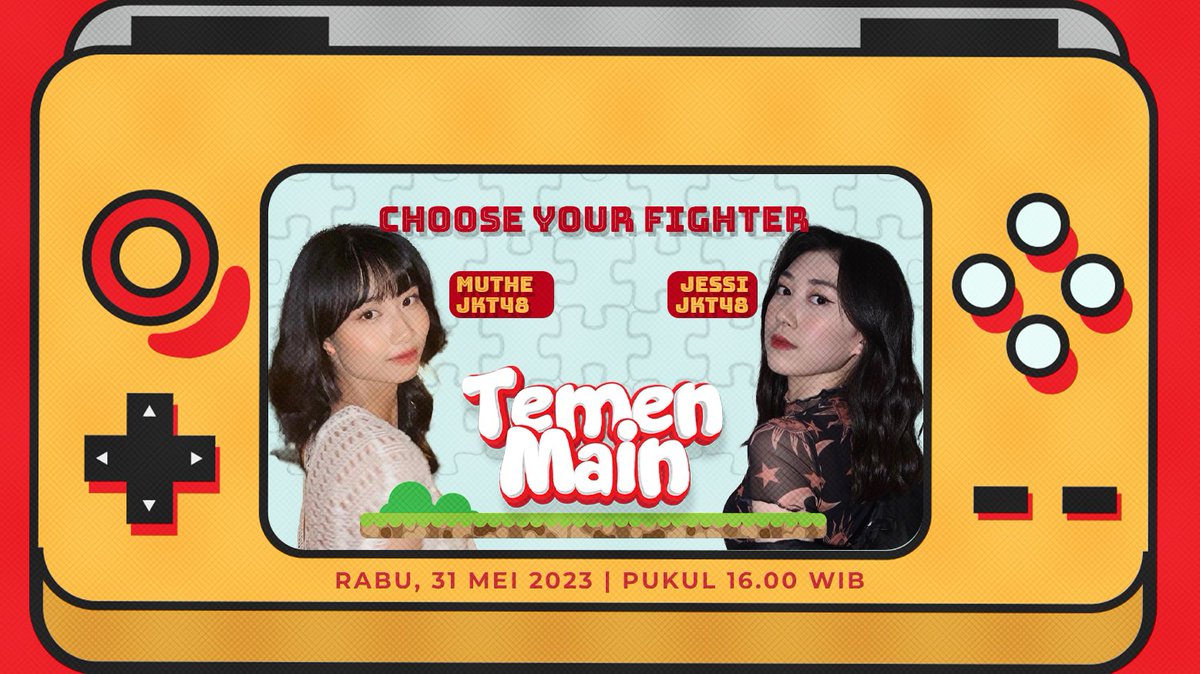 .@A_MutheJKT48 & @C_JessiJKT48 akan impersonate pembaca berita dan bacain fun fact seputar JKT48? Makin bikin penasaran nih!😍

Tonton keseruan mereka cuma di program Temen Main. Rabu, 31 Mei 2023 Pukul 16.00 WIB hanya di IDN Live!❤️

Download IDN App
#SeruBarengIDNLive