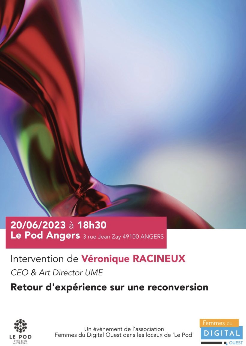 Femmes du Digital Ouest (@fdouest) on Twitter photo Nouvel apéro réseau sur #Angers !
🗓️ Le 20/06 à 18:30
📍Le Pod Coworking tenu d'une main de maître par <a href="/MattLcq/">Matthieu Lecoq</a>
Pour vous inscrire ⬇️
eventbrite.fr/e/billets-aper… Nouvel apéro réseau sur #Angers !
🗓️ Le 20/06 à 18:30
📍Le Pod Coworking tenu d'une main de maître par <a href="/MattLcq/">Matthieu Lecoq</a>
Pour vous inscrire ⬇️
eventbrite.fr/e/billets-aper…