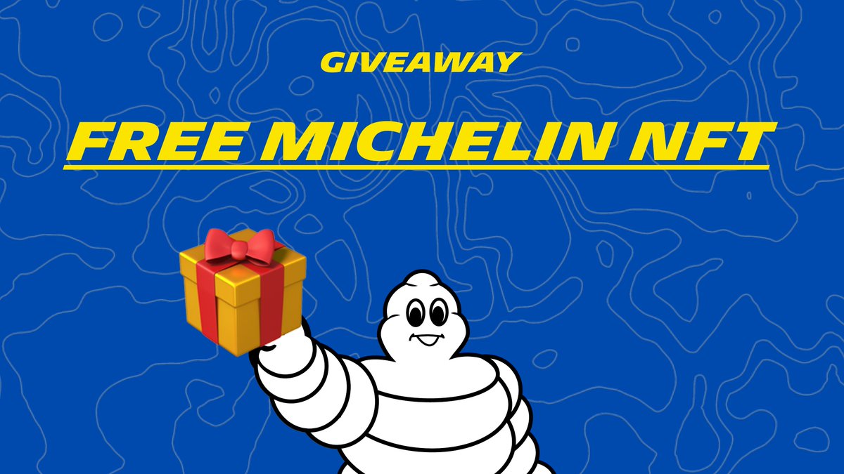 Michelin 3xplorer Club (@michelin3xplore) on Twitter photo 🤠 🎁 First Michelin NFT Giveaway 🎁 🤠
To enter ⤵️
✔️ Like, RT & Follow <a href="/Michelin3xplore/">Michelin 3xplorer Club</a>
✔️ Tag two friends in reply and use #WAGMICHELIN
1 winner : Snapshot at midnight CET on Monday 🌞
Let's go! 🏁🏎️ 🔥 🤠 🎁 First Michelin NFT Giveaway 🎁 🤠
To enter ⤵️
✔️ Like, RT & Follow <a href="/Michelin3xplore/">Michelin 3xplorer Club</a>
✔️ Tag two friends in reply and use #WAGMICHELIN
1 winner : Snapshot at midnight CET on Monday 🌞
Let's go! 🏁🏎️ 🔥