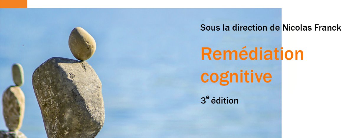 📣 SORTIE DE LA 3E ÉDITION DU LIVRE REMÉDIATION COGNITIVE

📘 Cet ouvrage, entièrement revue, enrichie et actualisée par les spécialistes du domaine est destiné à tous les professionnel.le.s et futurs professionnel.le.s de #santémentale.

➡️ : bit.ly/3q7TjSc

#réhab