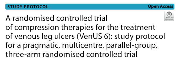 We're really pleased to see the @_VenUS_6 trial protocol published.

Find out more about what we're doing in the trial via: rdcu.be/dc6ng

#woundsresearch #legulcers #legsmatter #compressiontherapies #woundcare #whywedoresearch