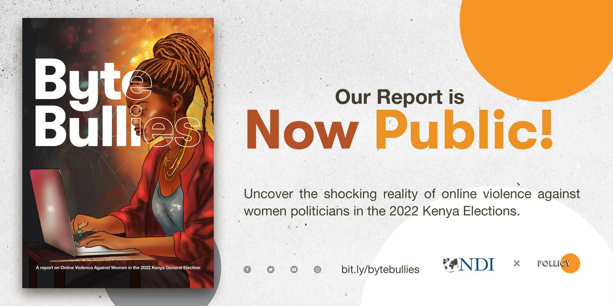 📢 New report alert! 🚀
📑 Dive into our comprehensive study on online violence against women in the 2022 Kenya general elections. 🇰🇪 Discover the alarming findings and gain insights into the challenges faced by women politicians
Full report👉vawpke.pollicy.org

#ByteBullies