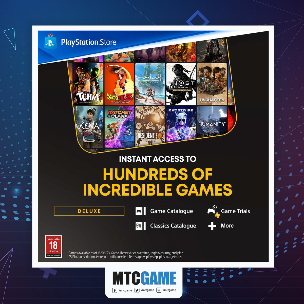 mtcgame's tweet image. 🌟 Big news! 🎮 MTCGAME now offers exciting POSM for PlayStation Plus. We've got the official assets from Sony PlayStation! Get ready to level up! #MTCGAME #PlayStationPlus #GamingExcitement