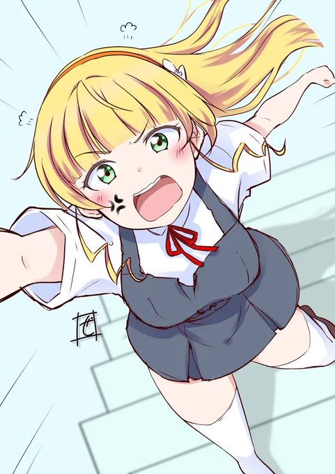 「待ちなさーい」が平安名で脳内再生されてるので落書き