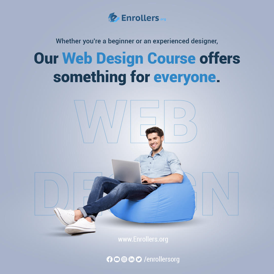EnrollersOrg's tweet image. Unlock your creativity and transform your passion into a profession with our Web Design Course. 

Enroll today at Enrollers.org

#Web_Design #Website_Design #Learn_Web_Design #WordPress_Web_Design #Web_Design_Course