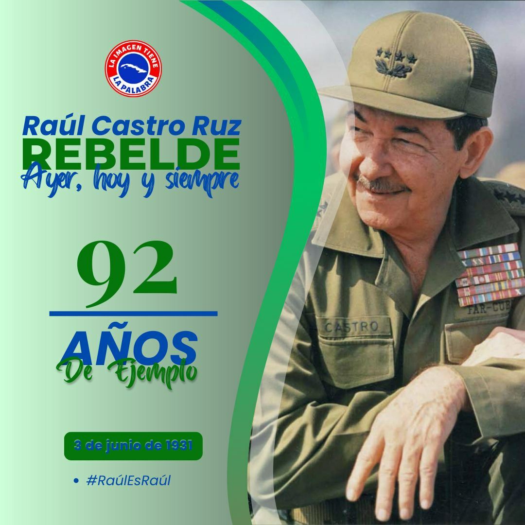 #FidelPorSiempre “Realmente ha sido una suerte para nuestro Partido, nuestra Revolución y para mí que hayamos podido disponer de un compañero como Raúl. Es conocido por su actividad infatigable, su trabajo constante y metódico en las fuerzas armadas, en el Partido” #RaulEsRaul