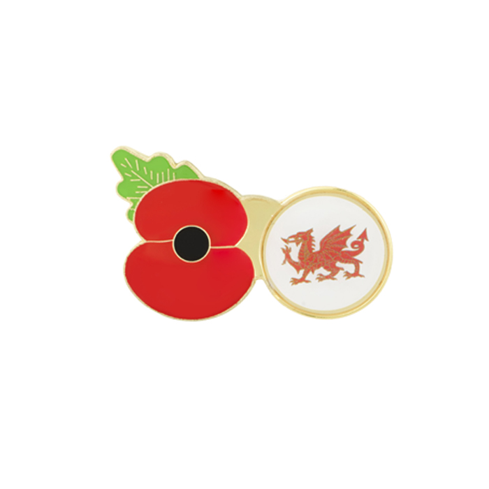 The Welsh Poppy Pin will be available during the 2023 Poppy Appeal locally across North Wales from Royal British Legion volunteers. 🏴󠁧󠁢󠁷󠁬󠁳󠁿