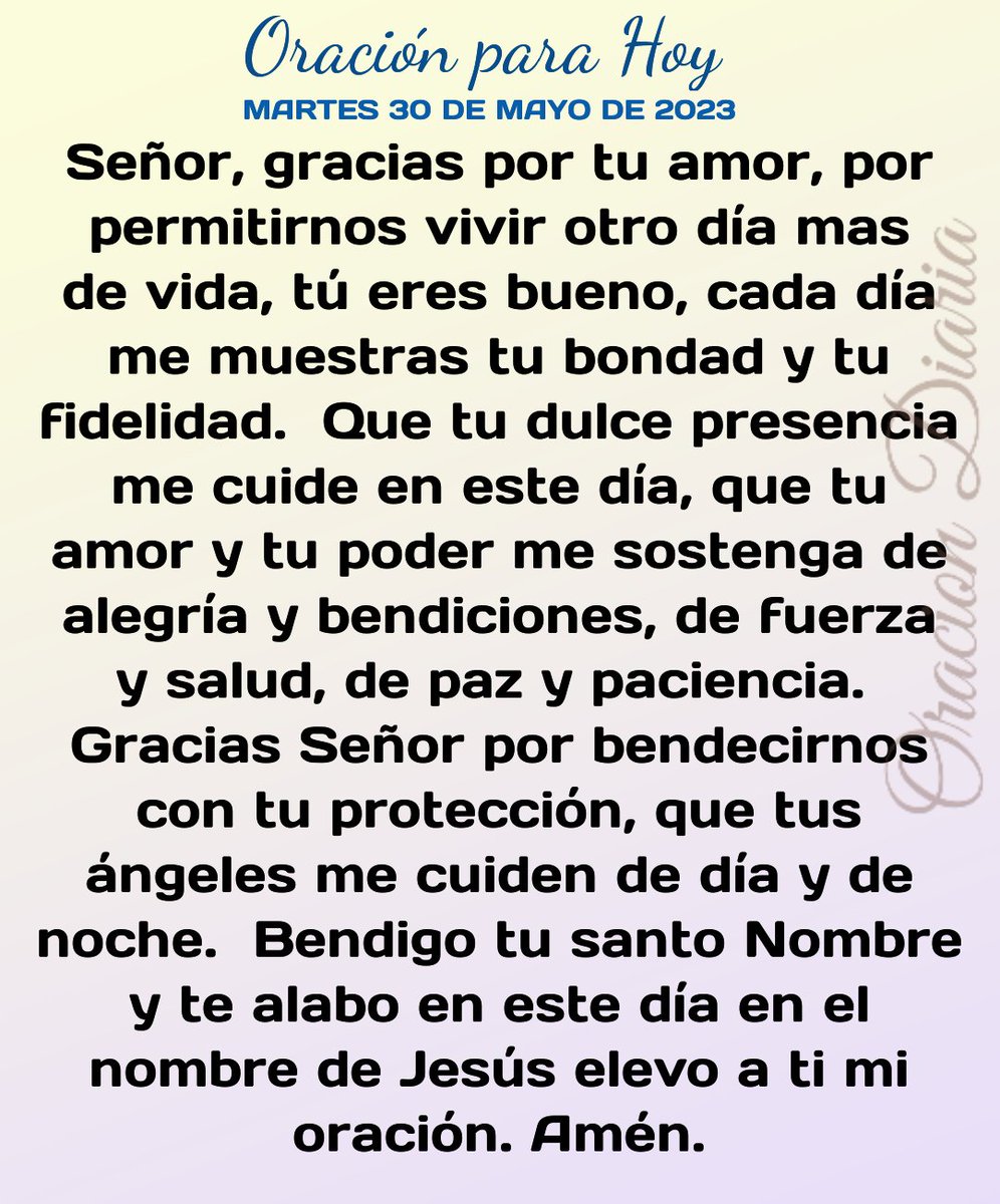 Oración para Hoy