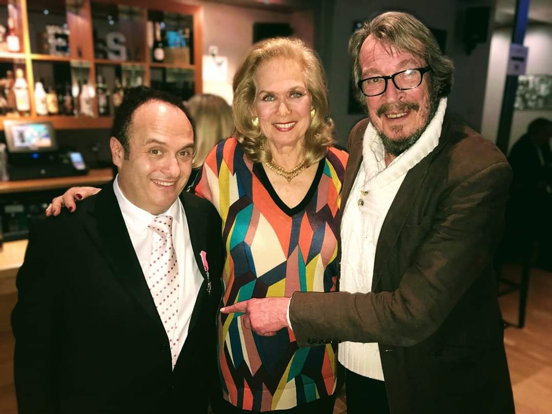 MorrisBrightMBE's tweet photo. Many happy returns to actor and dear friend Norman Eshley, 78 today. From I, Claudius to The Sweeney, working with Orson Welles to starring in hit sitcom George &amp; Mildred, he's done it all. And a thoroughly nice chap to boot. Here with the equally lovely @thevalerieleon https://t.co/gy19qeUOuZ