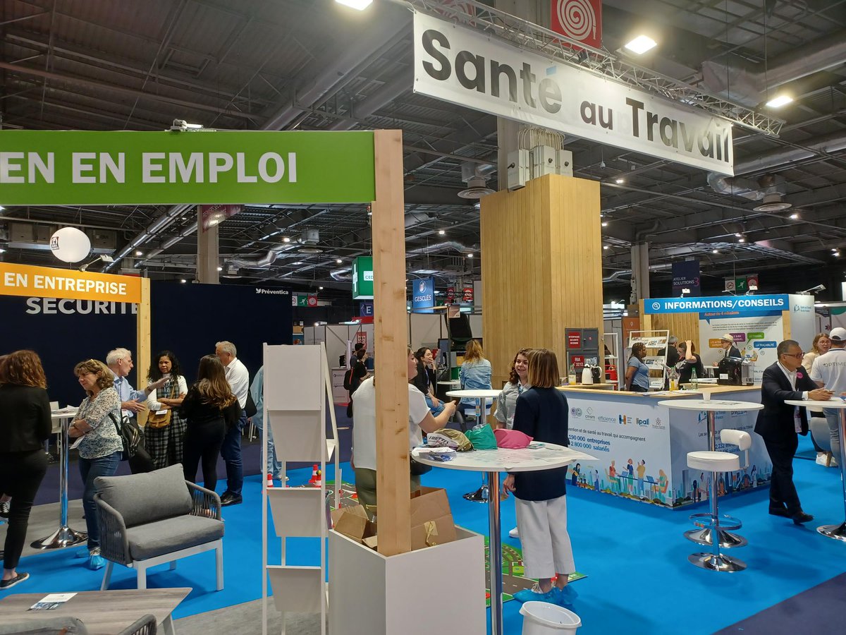 Nous avons participé collectivement au salon Préventica Paris 23-25 mai à travers notre présence sur le stand commun à nos différents SPSTI d'Île-de-France. 
Merci à toutes nos équipes de tout mettre en œuvre pour réussir notre présence en groupe !
Santé au Travail  IDF