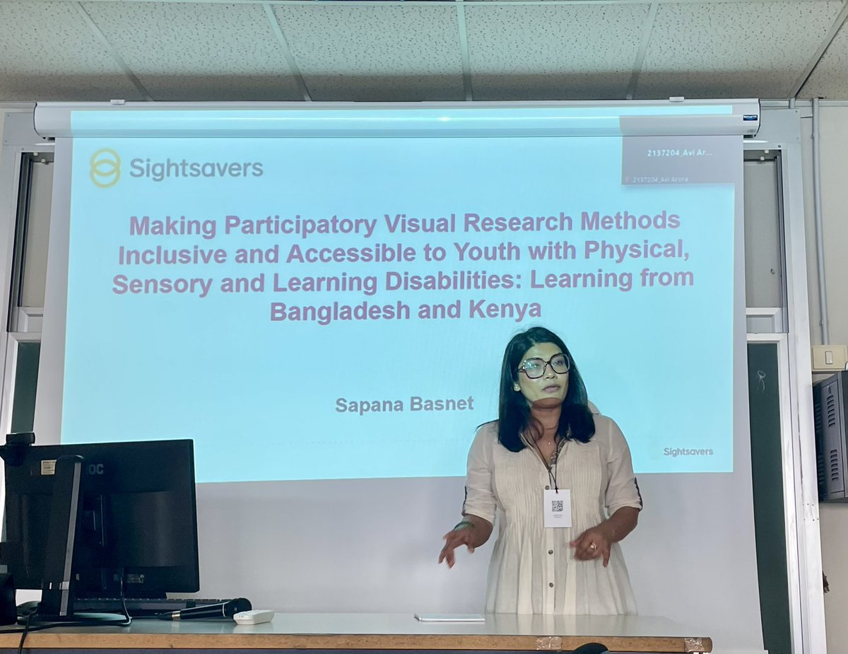 sapanabasnet's tweet image. Making participatory visual research methods inclusive and accessible for people with disabilities- presenting at International Visual Methods Conference at Spaienza University, Rome. @Sightsavers_Pol @Sightsavers #participatory #disability #visualresearch #IVMC #LeaveNoOneBehind