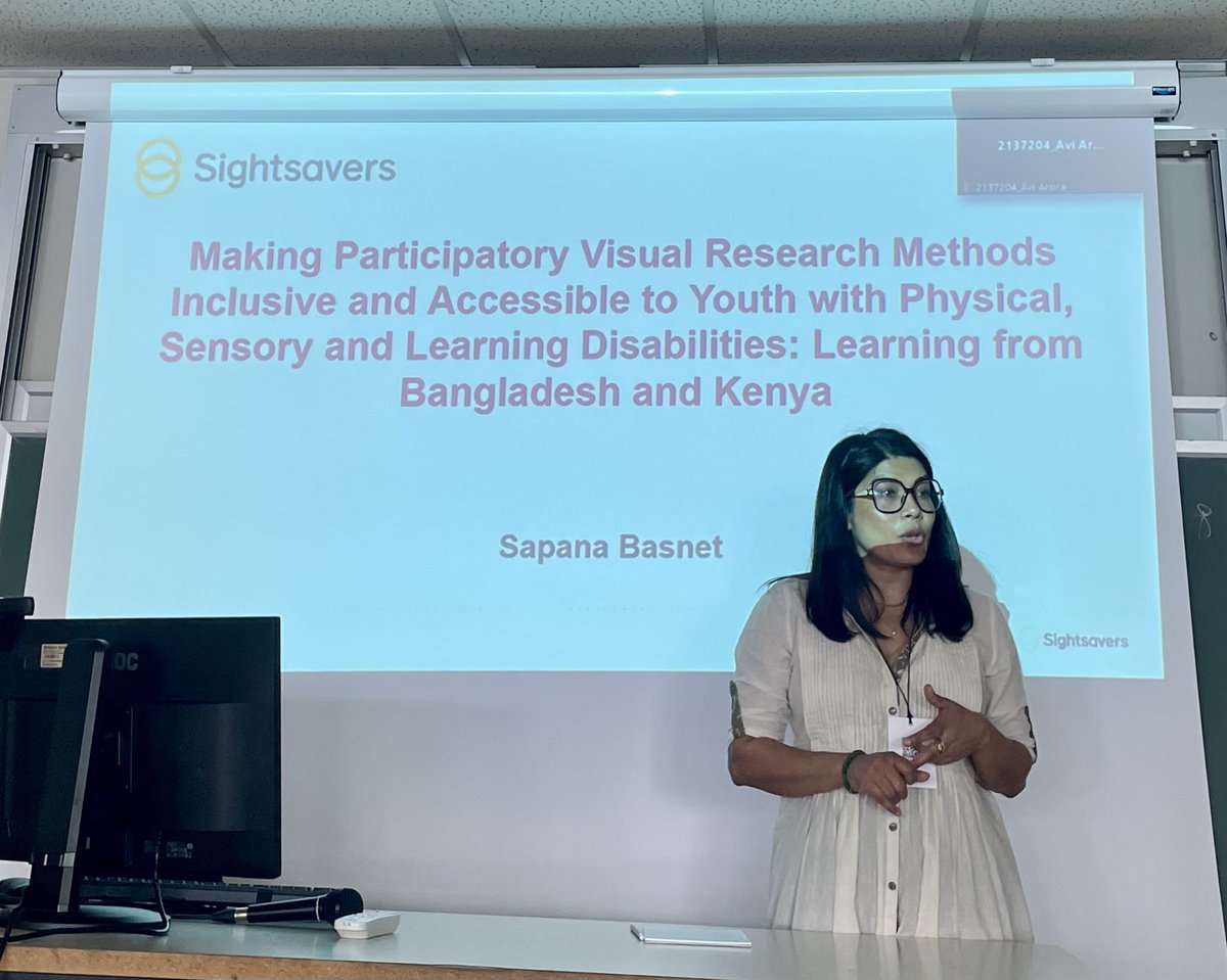 sapanabasnet's tweet image. Making participatory visual research methods inclusive and accessible for people with disabilities- presenting at International Visual Methods Conference at Spaienza University, Rome. @Sightsavers_Pol @Sightsavers #participatory #disability #visualresearch #IVMC #LeaveNoOneBehind