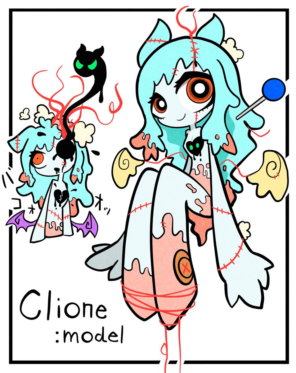 昔描いた創作ドールちゃんシリーズ