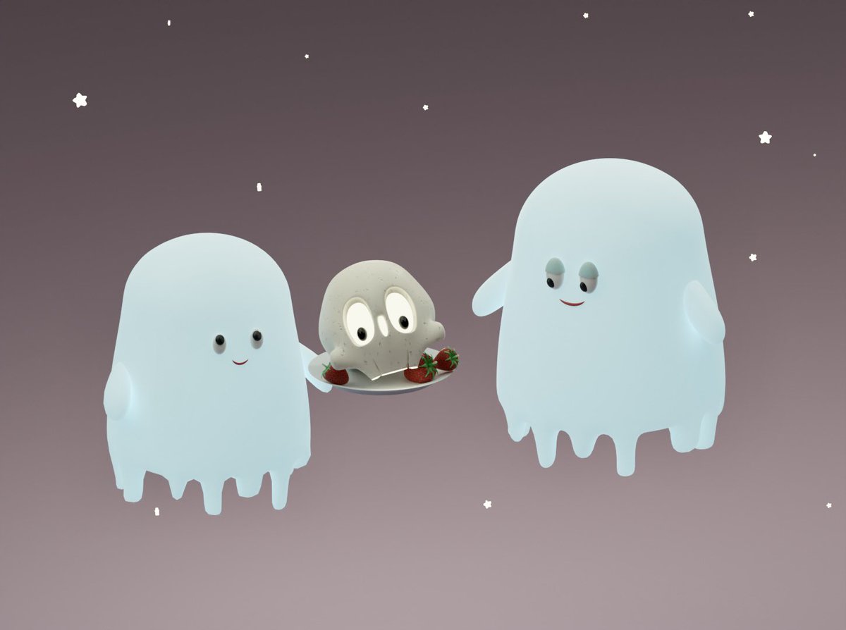 Ghost part 3 #blender #3dillustration #3dblenender #3Dartist #3d