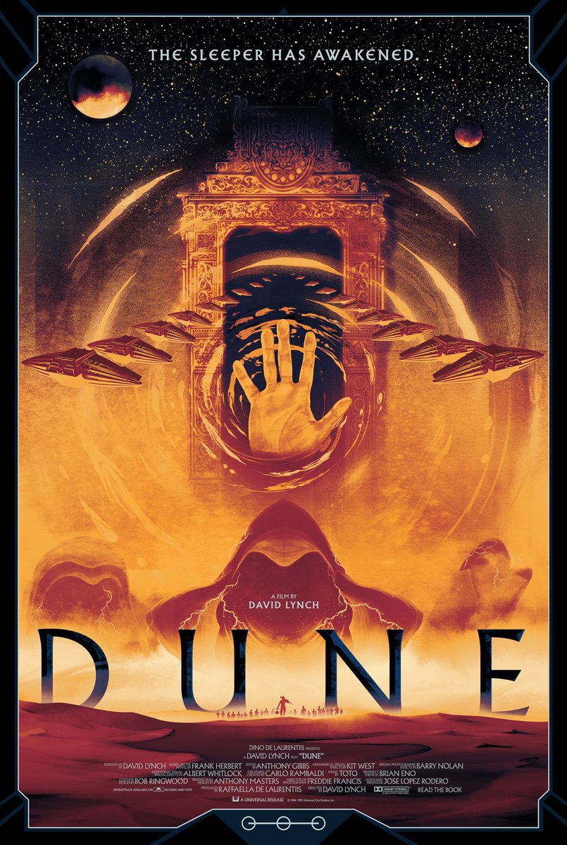 Alternative Posters for David Lynch's Dune (1984)
By Matt Griffin    @mattgriffinart    mattgriffin.online
instagram.com/artofmattgriff…
#Dune1984 #DavidLynch #AlternativePoster #MattGriffin 
@ignorethatdoor