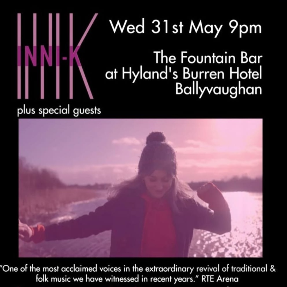 🔆 If you're in or around the sweet Co. Clare tomorrow Wed 31st, I'll be playing a set at @hylandsburrenhotel Ballyvaughan 9pm 🔆 Come join! Some special guests joining me too.
