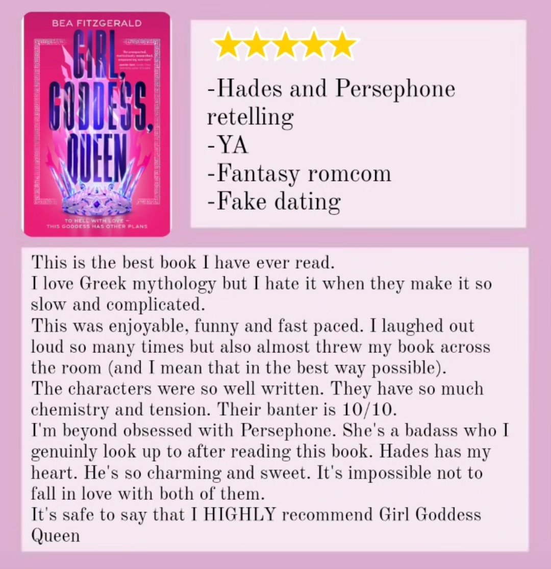 My review of Girl Goddess Queen 🌸💀🖌🏺🏛

#girlgoddessqueen #hadesandpersephone #booktwt #BookReview