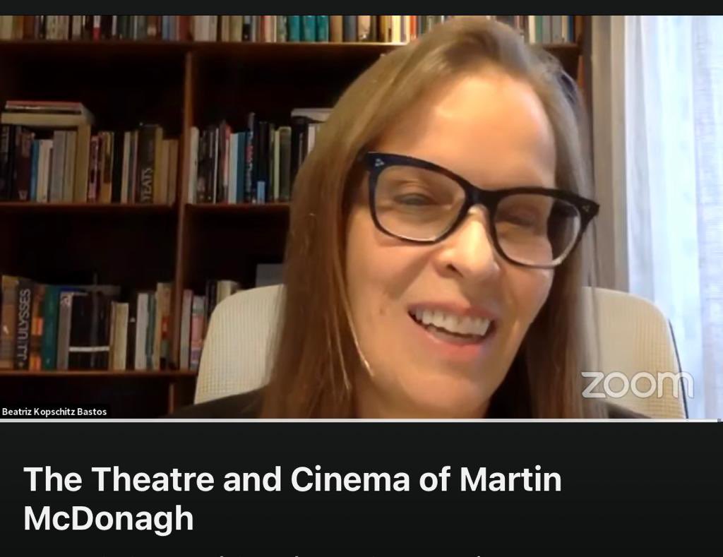 Fascinating discussion yesterday with @pflonergan @UniGalwayDrama and Eamonn Jordan @UCD_English on the theatre and films of Martin McDonagh! Warmest thanks to both guests, @ennila, @IrlSaoPaulo, @GlobalIrish. Available @PPGI_UFSC YouTube