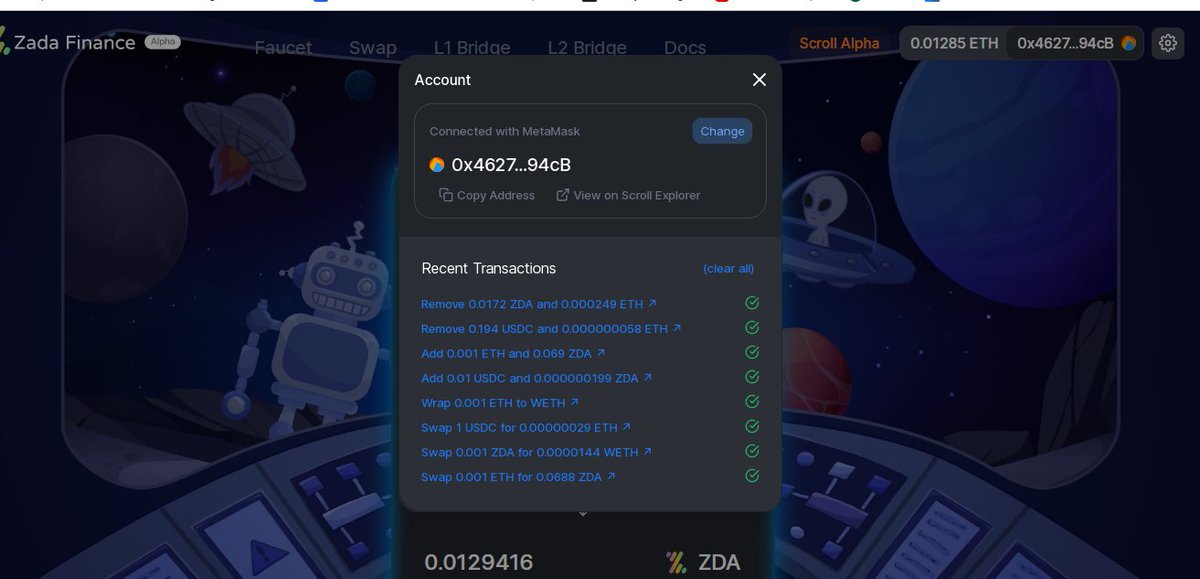 FatemehHsn's tweet image. @ZadaFinance 
A great project
without error
#zada
#zadafinance