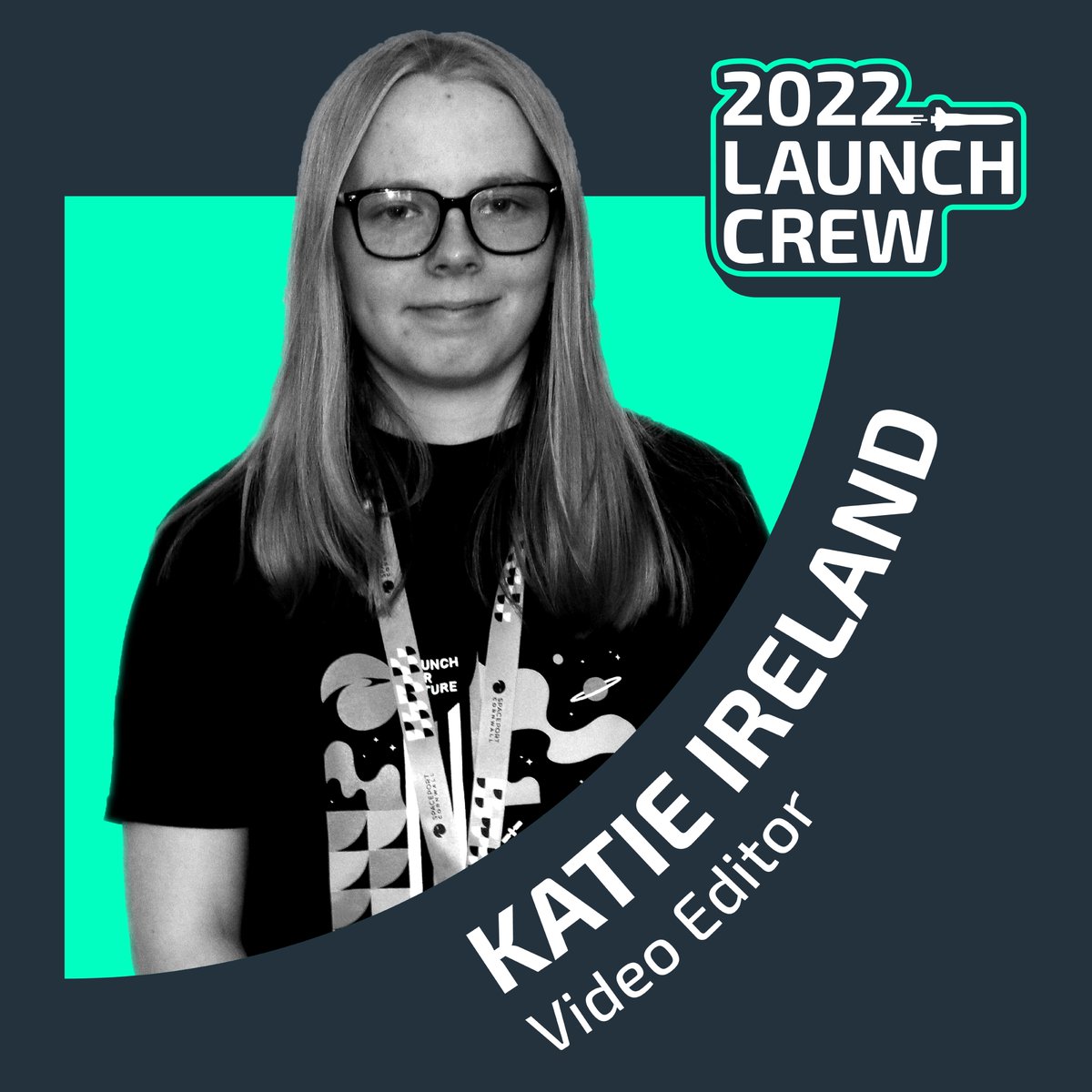 SpaceCornwall's tweet photo. Say 👋🏼 to video editor Katie Ireland.

1 of the young journalists that form our #LaunchCrew that documented the road to the 1st launch from UK soil 🚀

➡️ https://t.co/PYOfS5puTD

#Space #Cornwall #community https://t.co/2D76DlVNHk