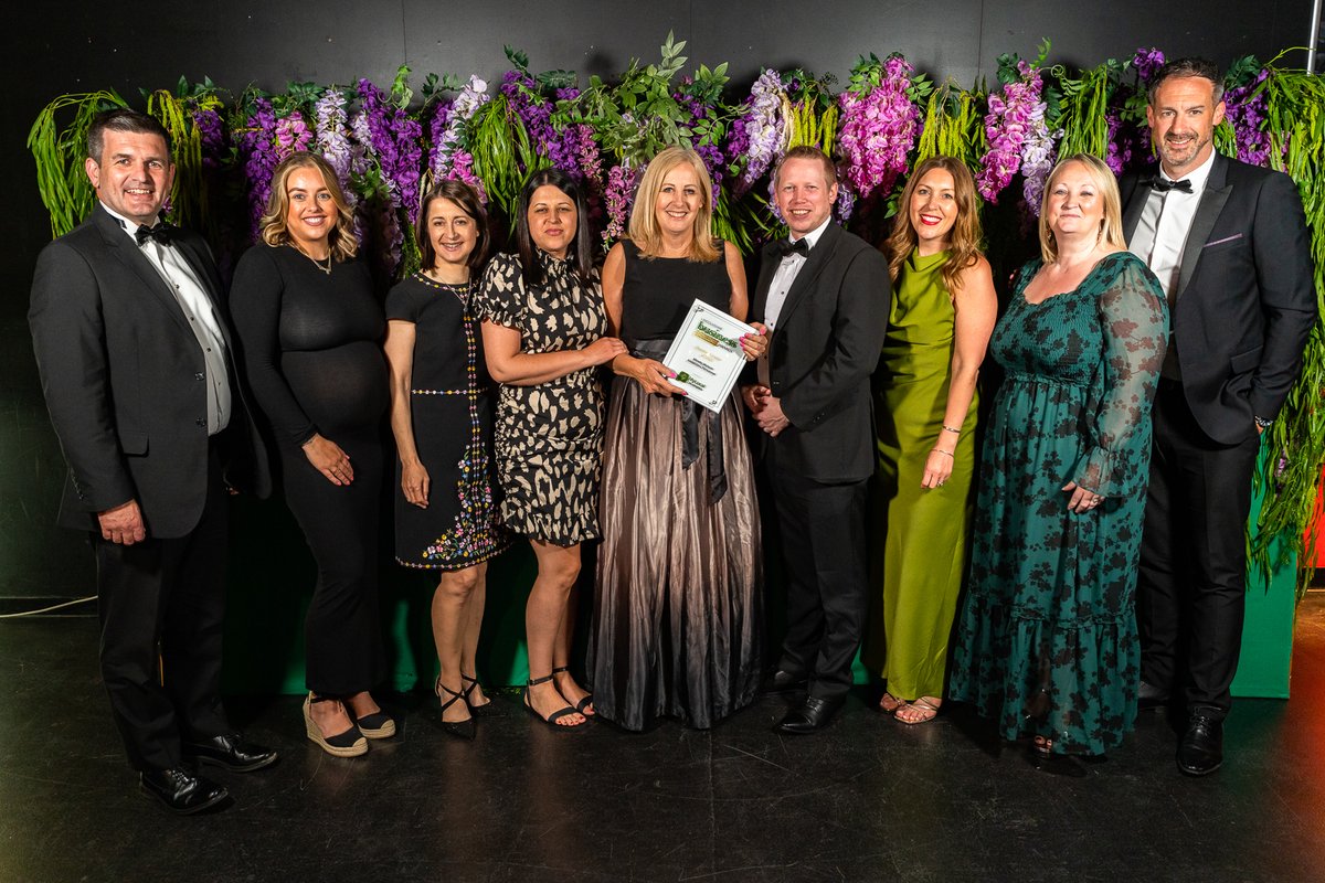 ambitionsltd's tweet photo. Mandy wins Business Leader of the Year - fantastic evening! Congrats to all the other winners and finalists #LBX23 https://t.co/cAbS4ItaEH