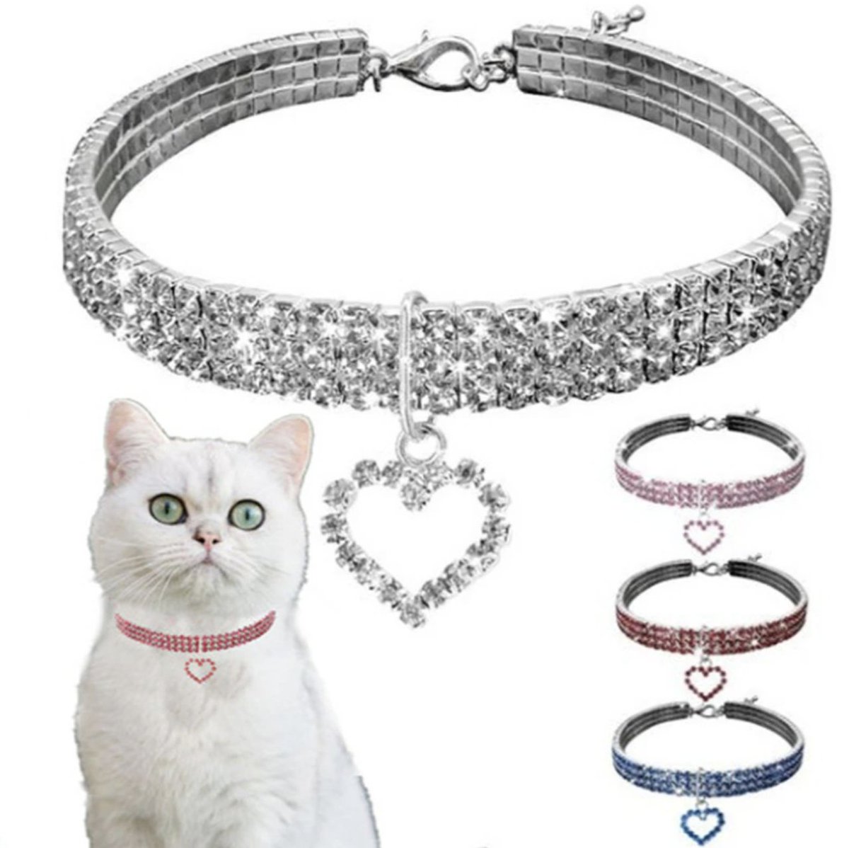 Cat Dog Crystal Necklace Rhinestone with Pendants
bestpetsco.com/product/cat-do…
#catcollar #dogcollar #pendantcollar #catnecklace #dognecklace