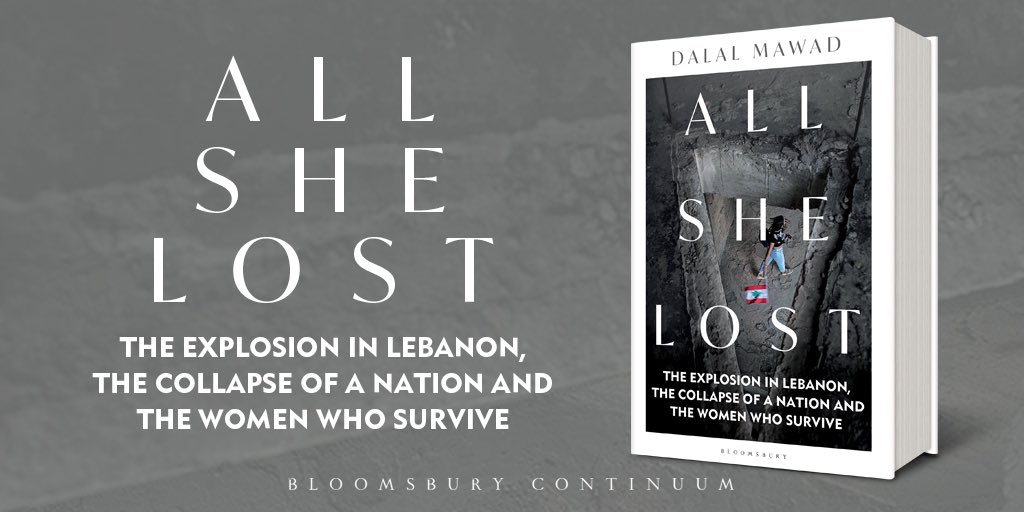 Dalal Mawadدلال معوض (@dalalmawad) on Twitter photo #BREAKING: Revealing my upcoming book cover - ALL SHE LOST- is out Aug. 3 in the UK and online ( and later in the world) & now available for PRE-ORDERS on major platforms. Thank you <a href="/BloomsburyBooks/">Bloomsbury Books UK</a> <a href="/doujohyou/">Doug Young</a> for believing in this personal project. linktr.ee/allshelost #BREAKING: Revealing my upcoming book cover - ALL SHE LOST- is out Aug. 3 in the UK and online ( and later in the world) & now available for PRE-ORDERS on major platforms. Thank you <a href="/BloomsburyBooks/">Bloomsbury Books UK</a> <a href="/doujohyou/">Doug Young</a> for believing in this personal project. linktr.ee/allshelost