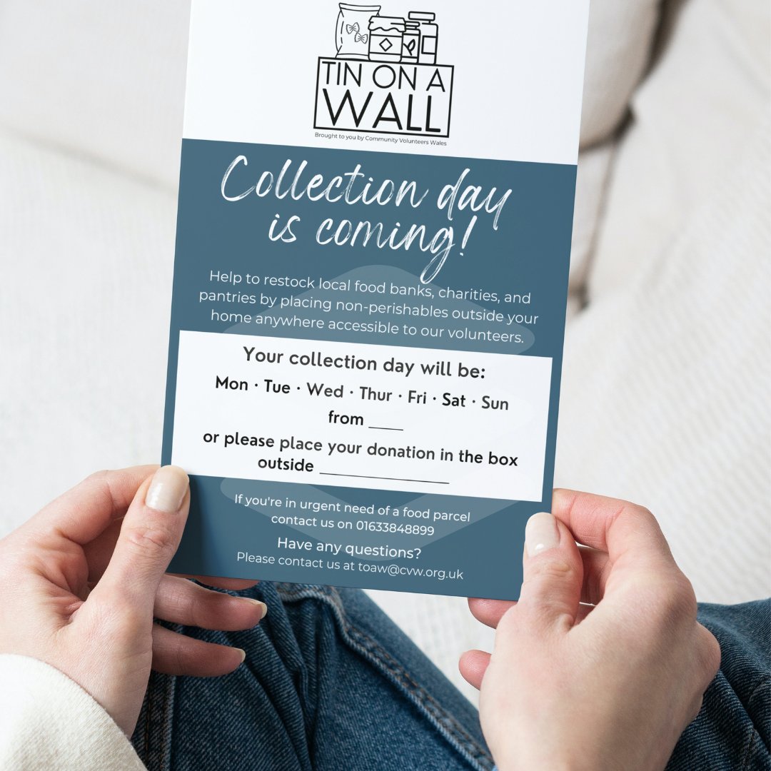 🥫Tin on a Wall collection week is next week! 🥫

Keep an eye out for our leaflet through your door; we've got about 2,000 being delivered this month 😲

Want to volunteer with our collections? Get in touch; we'd love to work with you.

#sharingiscaring #cvw #community
