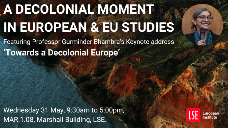 Join us tomorrow for 'A Decolonial Moment in European & EU Studies', which considers how European Studies can look beyond Eurocentrism to produce a more accurate and inclusive social science. For a full programme of speakers and tickets: eventbrite.co.uk/e/a-decolonial…