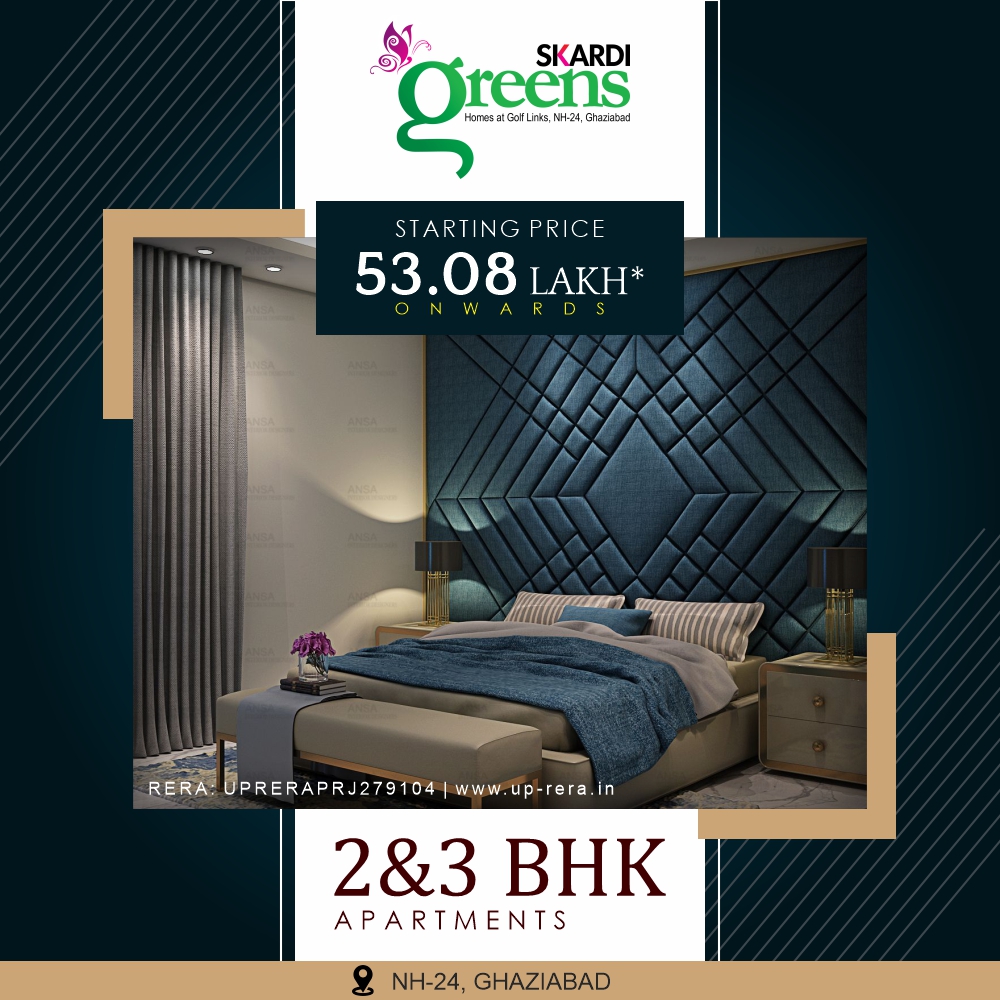 #Searching for green & clean #luxuryhomes on #NH24? Buy #readytomove #luxury #2bhk & #3bhk #apartments on #NH24Ghaziabad laced with modern #amenities only @53.08L*!
propshop.org.in/skardi-greens
#MSDhoni𓃵 #ParineetiChopra #DelhiMuder