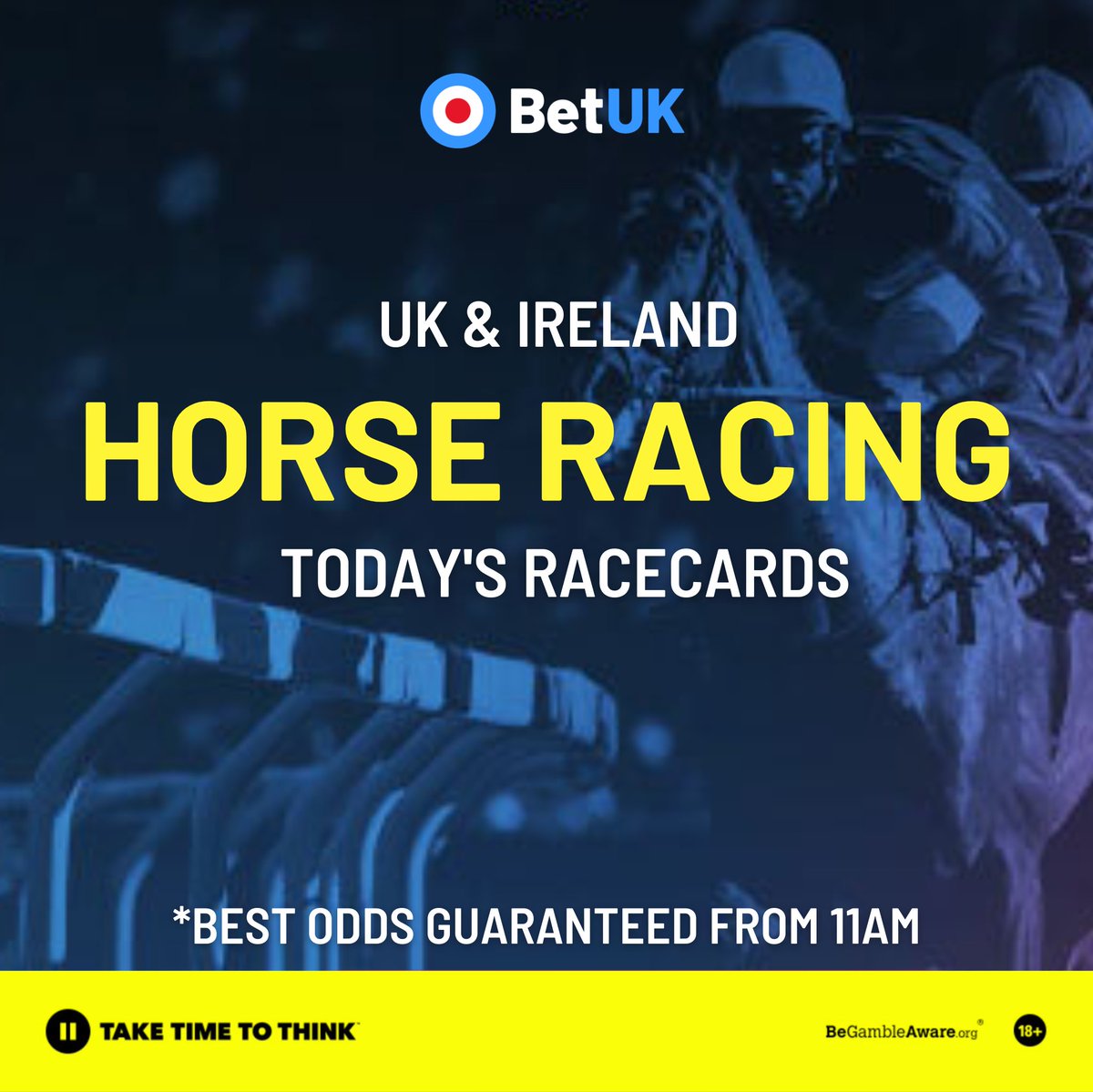🎥 𝗙𝗥𝗘𝗘 𝗟𝗜𝗩𝗘 𝗦𝗧𝗥𝗘𝗔𝗠𝗜𝗡𝗚
🤑 𝗕𝗘𝗦𝗧 𝗢𝗗𝗗𝗦 𝗚𝗨𝗔𝗥𝗔𝗡𝗧𝗘𝗘𝗗

🏇 Take a look at today's Horse Racing in the UK & Ireland!

Racecards 👉 gobetuk.co/3TUinab