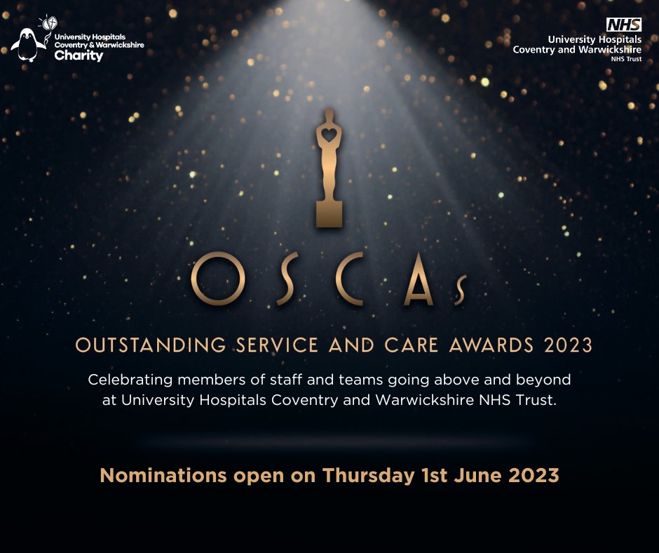 In just two days, nominations for our Outstanding Service and Care Awards (OSCAs) will officially open 🏆 Stay tuned for more details when nominations go live on Thursday 1st June when we will share everything you need to help us honour those who truly make a difference 💙