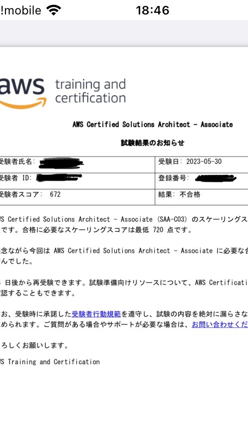 k_yusuke01's tweet image. SAA落ちました❗️
次は６月１４日に再挑戦して、絶対取ります❗️
とりあえずRaiseTechの課題進めていこ💦

#RaiseTech
#AWSSAA