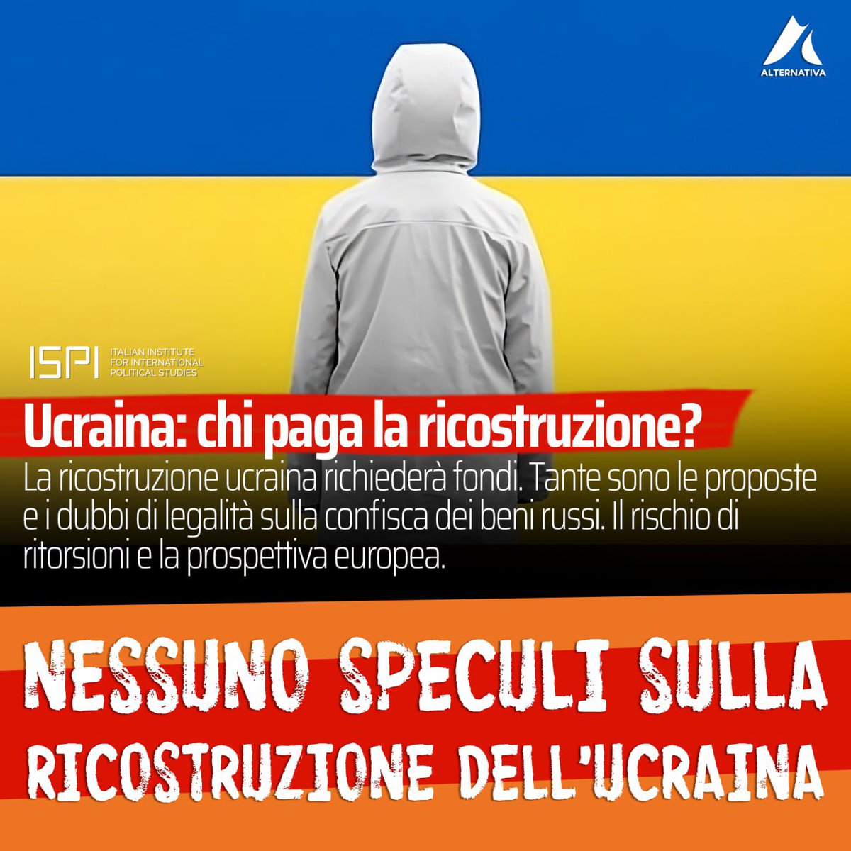 Nessuno speculi sulla ricostruzione dell’Ucraina. Le ipotesi per la ricostruzione del Paese fanno già capire che la questione sarà utilizzata dall’Occidente per umiliare la Russia e creare nuovi squilibri geopolitici.

Ecco perché: m.facebook.com/story.php?stor…