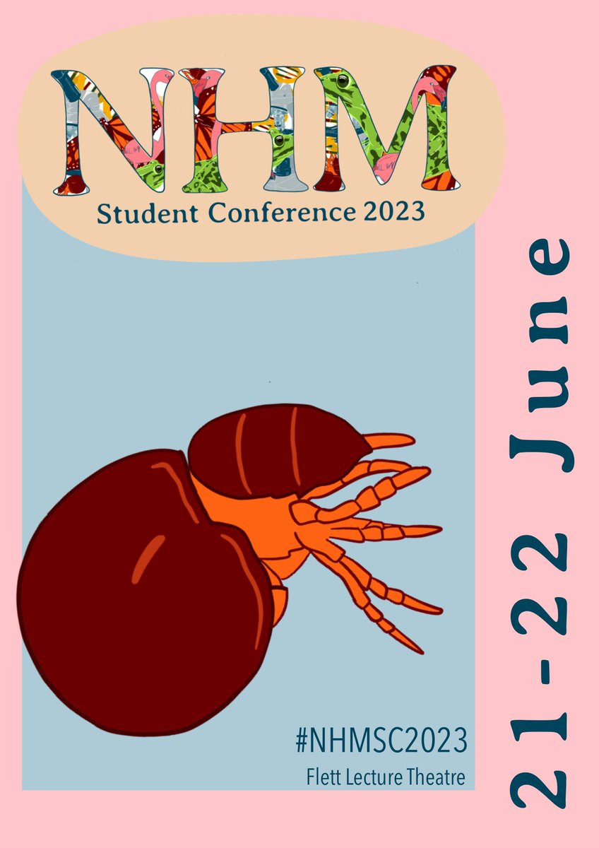 Beth Evans (@bethkevans) on Twitter photo Less than one month to go until the <a href="/NHM_London/">Natural History Museum</a> Student Conference.
Key dates for NHM students below - check your email for the link to share your research!
🐸Abstract submission closes 2nd June
🌋Registration closes 9th June
#NHMSC2023 <a href="/NHM_Students/">NHM_Students</a> Less than one month to go until the <a href="/NHM_London/">Natural History Museum</a> Student Conference.
Key dates for NHM students below - check your email for the link to share your research!
🐸Abstract submission closes 2nd June
🌋Registration closes 9th June
#NHMSC2023 <a href="/NHM_Students/">NHM_Students</a>